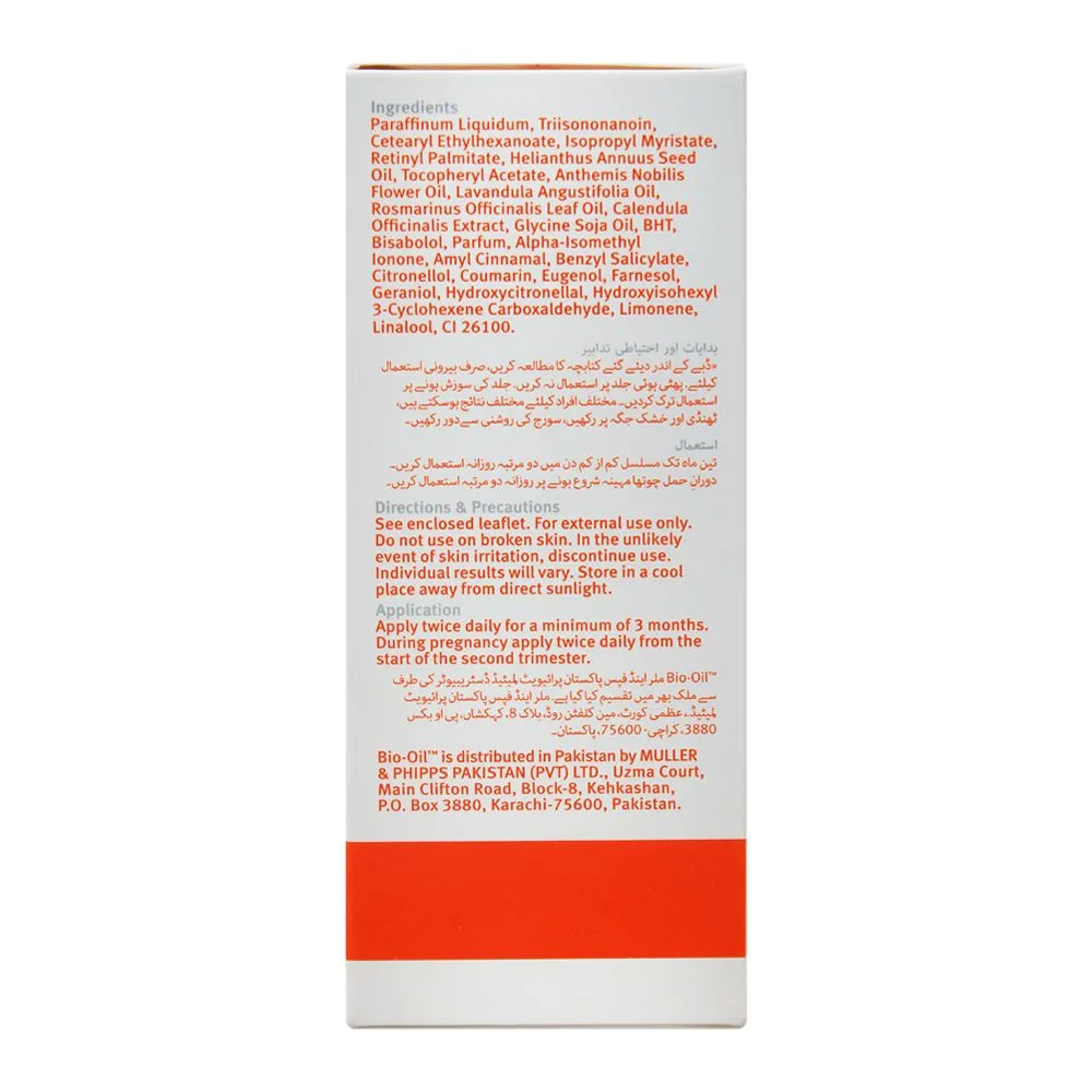 Close-up design of bio-oil purcellin oil, for scars & stretch marks, 60ml