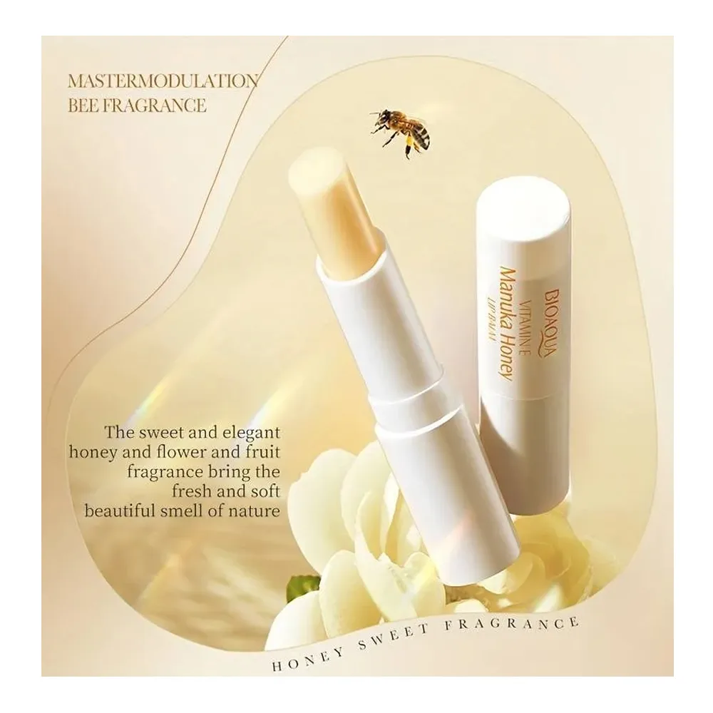 Comfortable casual bioaqua vitamin e manuka honey lip balm, 2.7g, bqy04735
