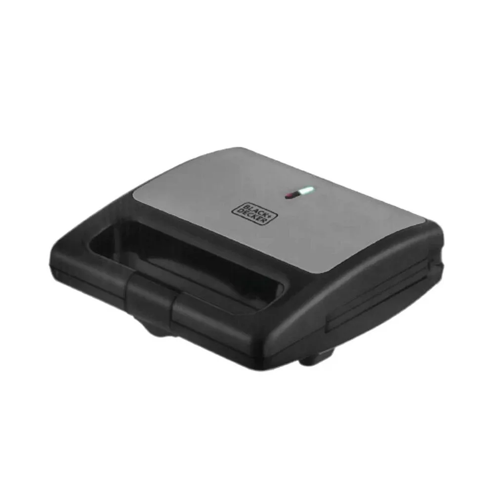 Side view of black & decker waffle'n'grill maker, g2-b2