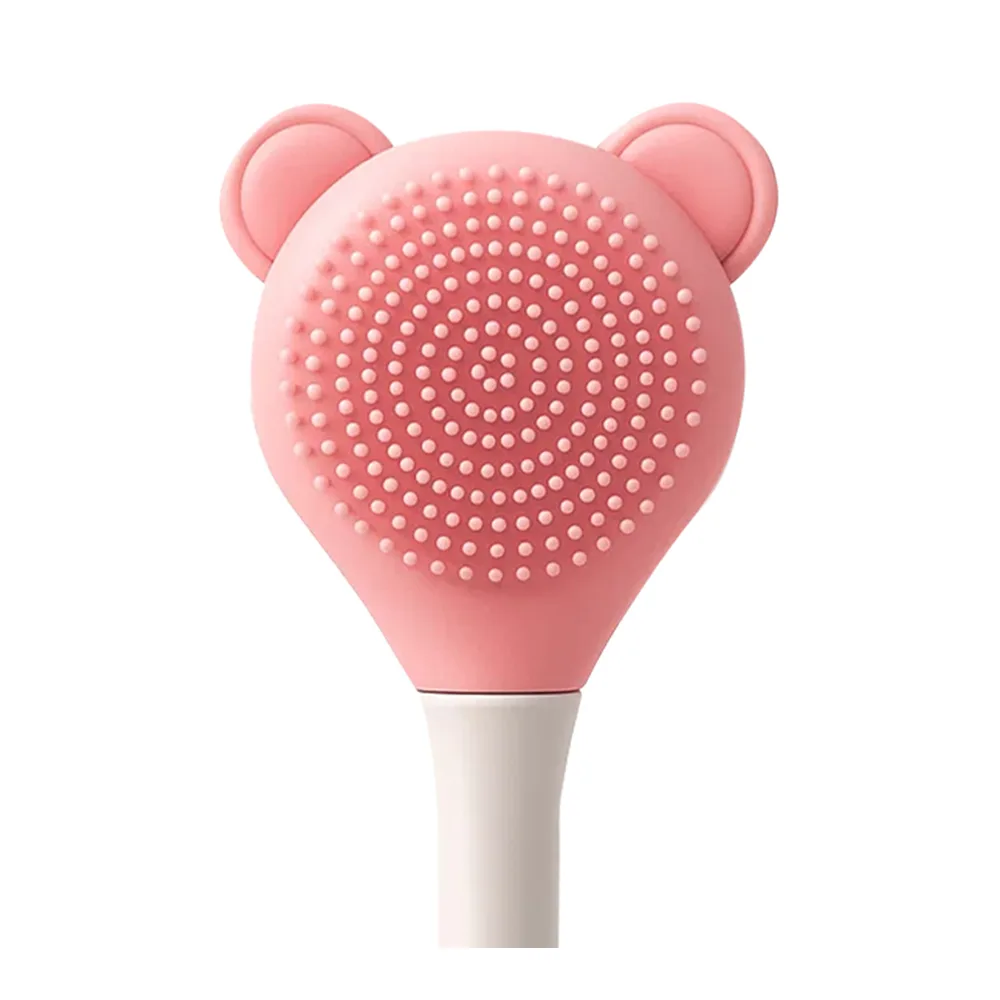 Side view of bleuface silicone face brush, assorted color, blu-2-0010