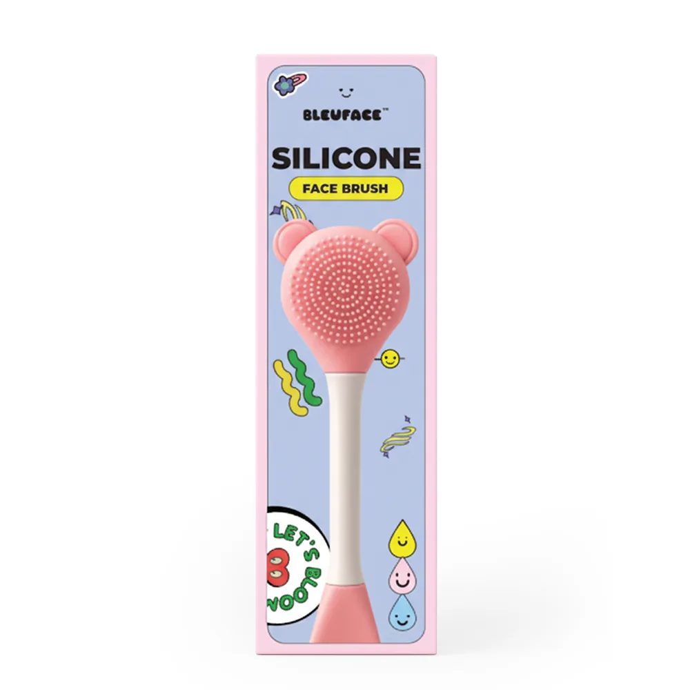 Comfortable casual bleuface silicone face brush, assorted color, blu-2-0010
