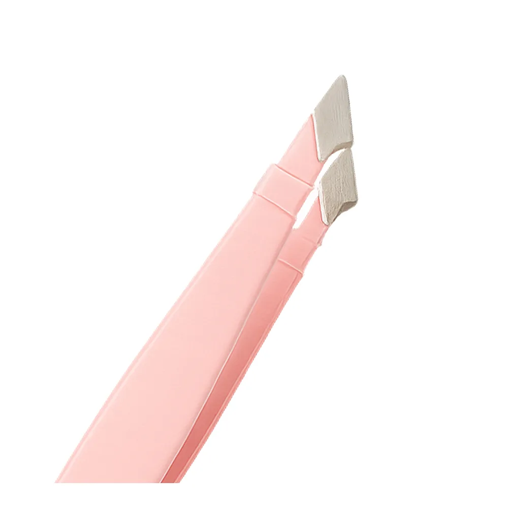 Side view of bleuface tweezer, pink, gm-85242