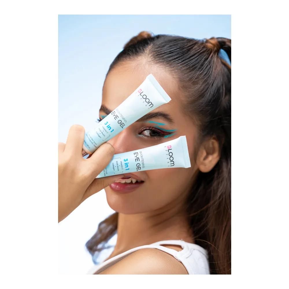 Comfortable casual bloom effekt vitamin c + snail mucin + collagen brightening eye gel, 30ml