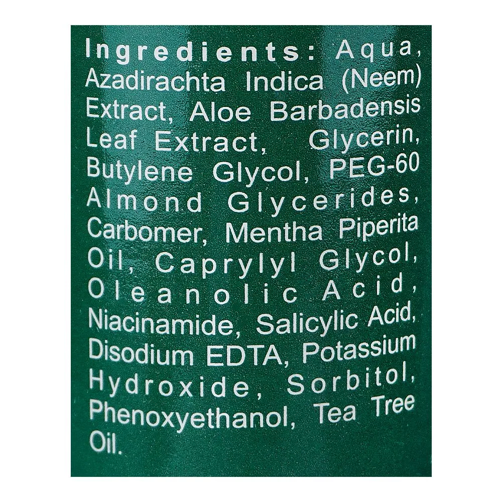 Comfortable casual bnb organic tea tree acne control gel, paraben and silicon free, 50ml