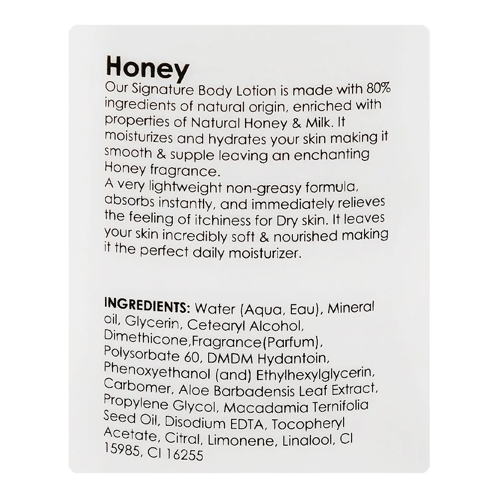 Comfortable casual body luxuries honey body lotion, bl-255, 230ml