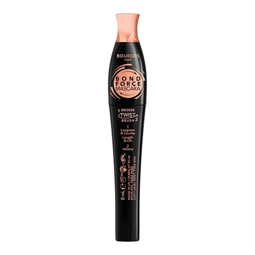 Side view of bourjois twist up the volume bond force mascara, 1 black, 8ml