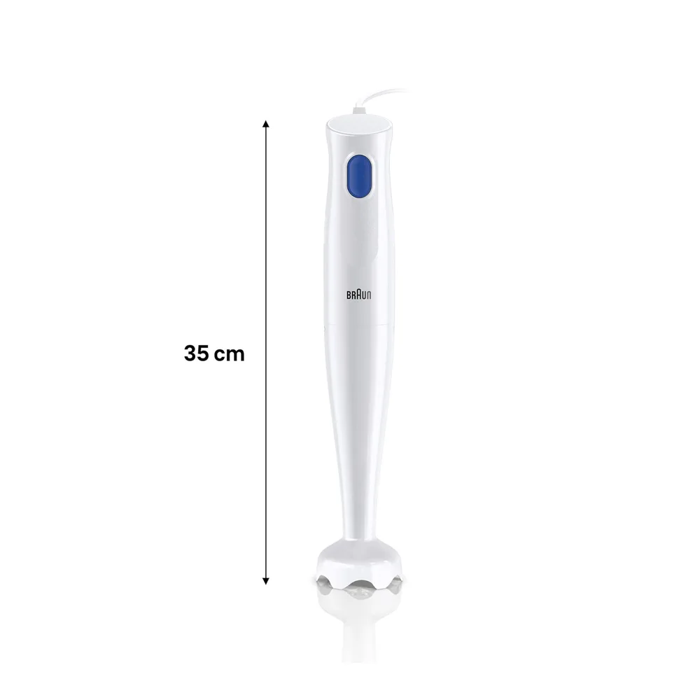 Side view of braun multiquick-1-hand blender, mq-10.001p