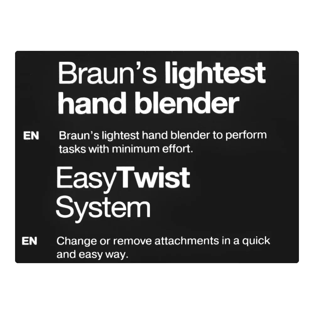 Premium everyday wear braun multiquick-1-hand blender, mq-10.001p