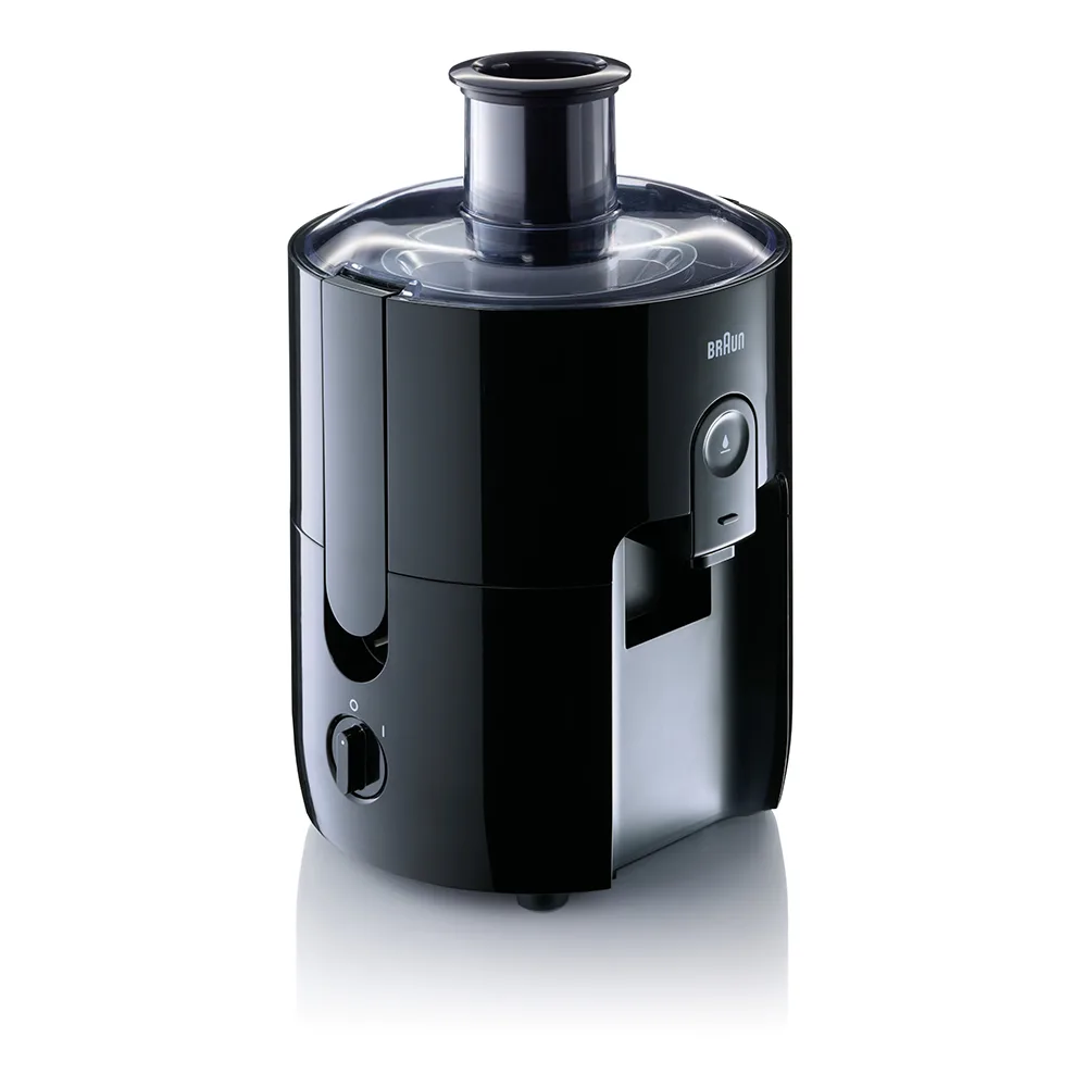 Side view of braun purease spin juicer, sj 3100