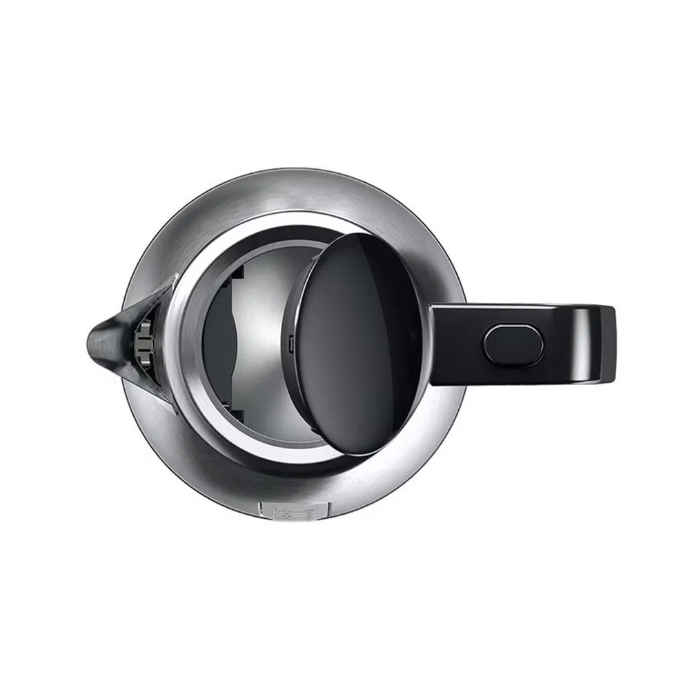 Side view of braun purshine steel kettle, wk-1500