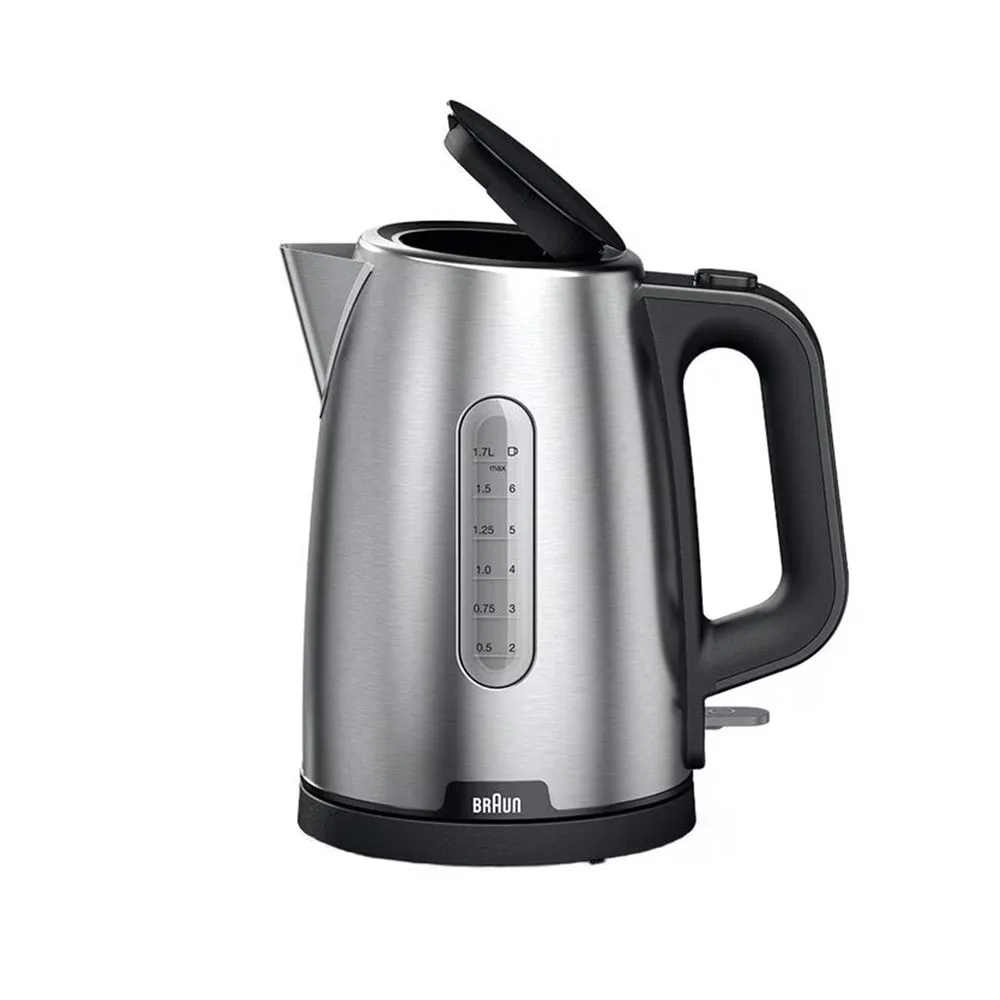 Comfortable casual braun purshine steel kettle, wk-1500