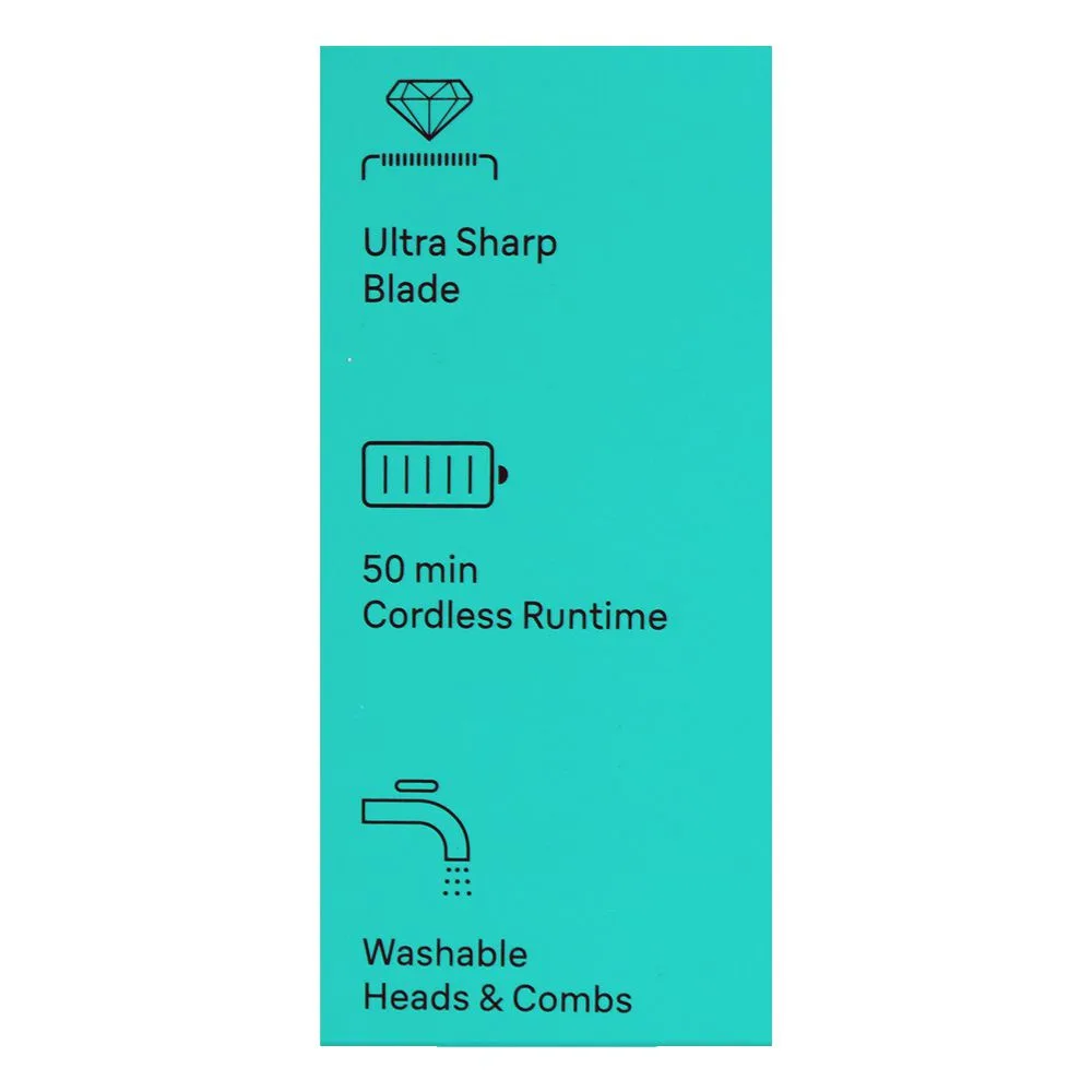Close-up design of braun series 3 all-in-one style kit, 6in1 beard trimmer, black, mgk-3410