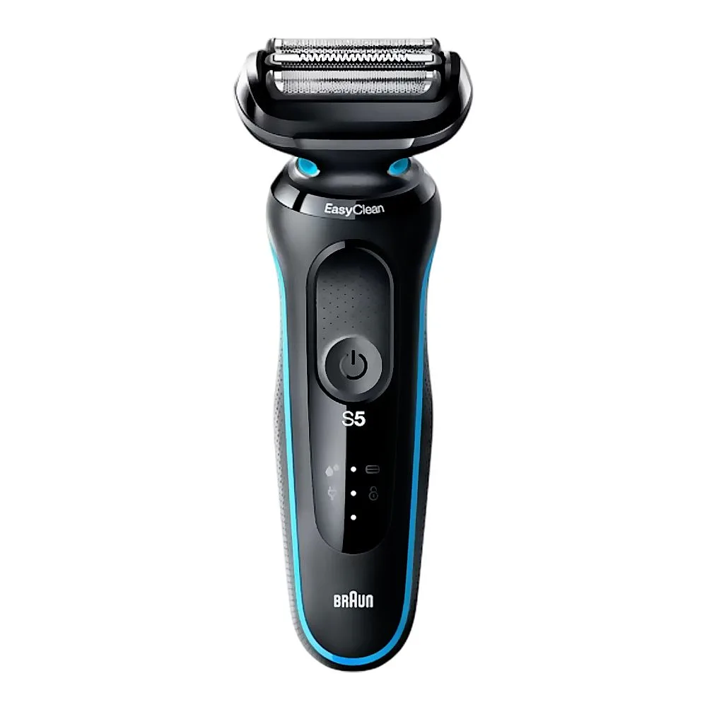 Braun Series 5 Wet & Dry Men Shaver, Black & Blue, 51-M1000S