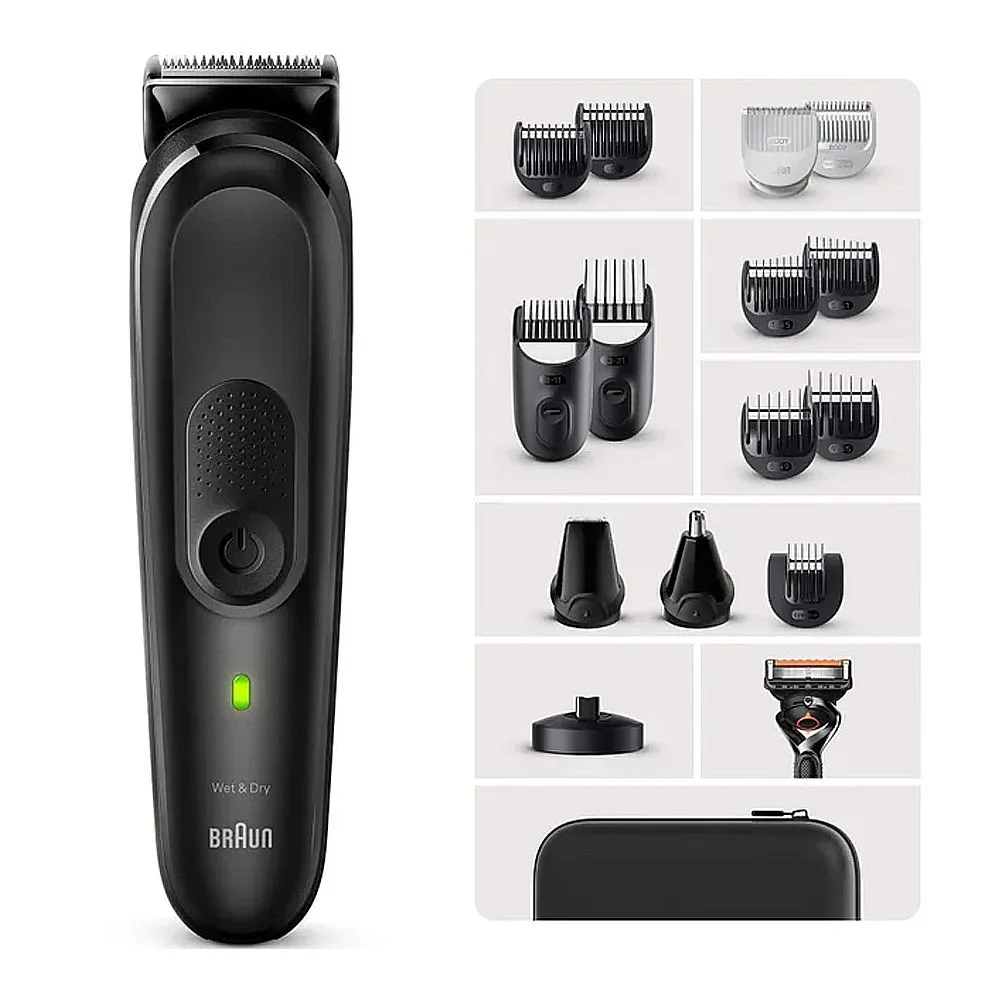 Braun Series 7 All-In-One 17-In-1 Style Kit, 100 Minutes Run Time, Black, MGK-7491