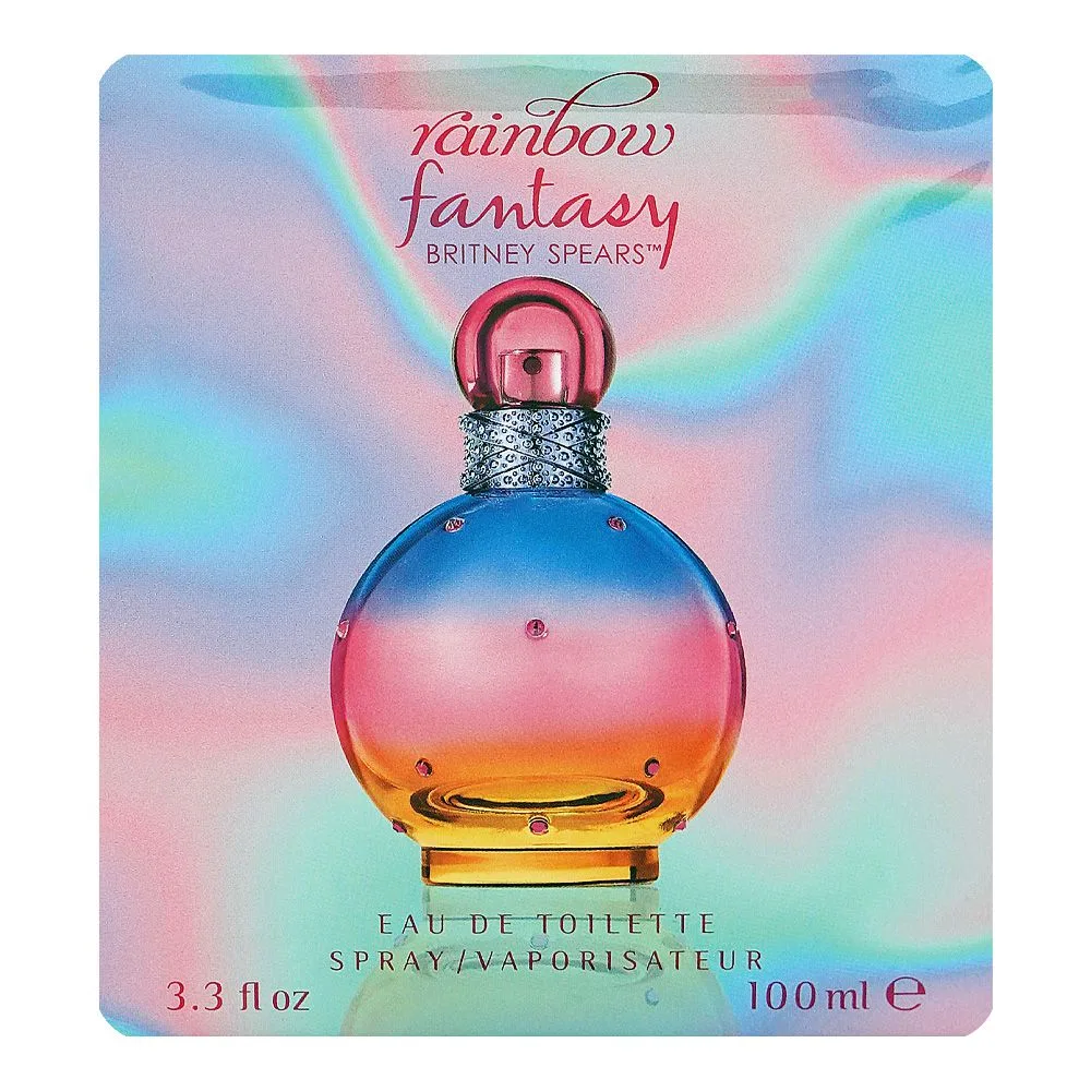 Comfortable casual britney spears rainbow fantasy, eau de toilette, for women, 100ml