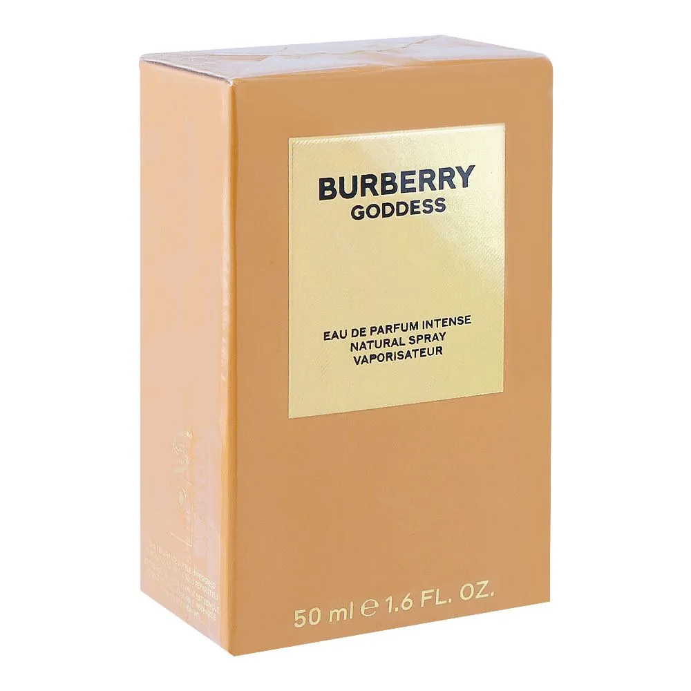 Side view of burberry goddess intense, eau de parfum, for women, 50ml