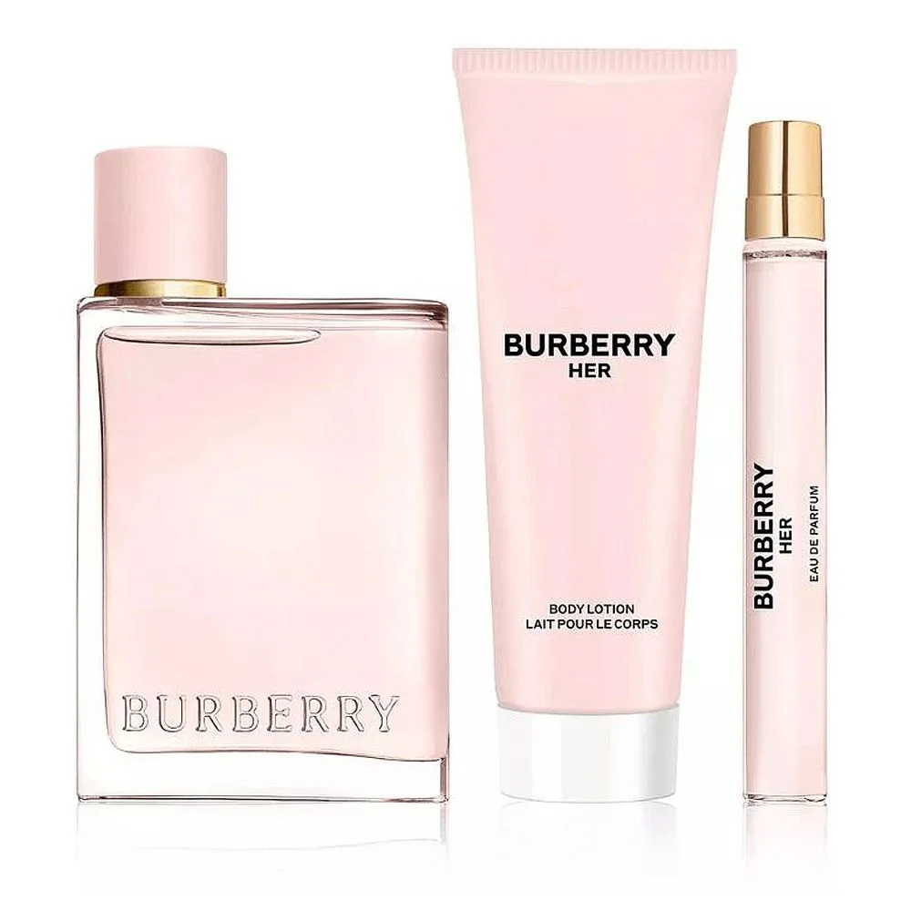 Burberry Her For Women, Eau De Parfum 100ml + Eau De Parfum 10ml + Body Lotion 75ml