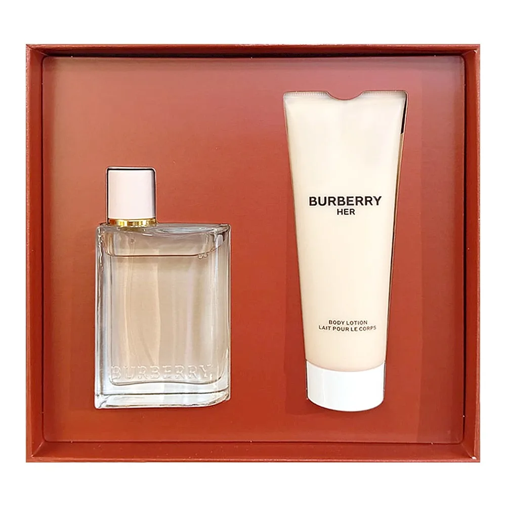 Burberry Her Gift Set For Women, EDP 50ml + Body Lotion, 75ml