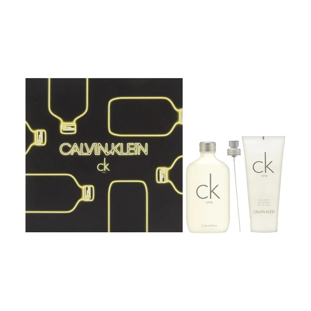 Calvin Klein Ck One Gift Set, For Men & Women, EDT 100ml + Body Wash 100ml + EDT 15ml