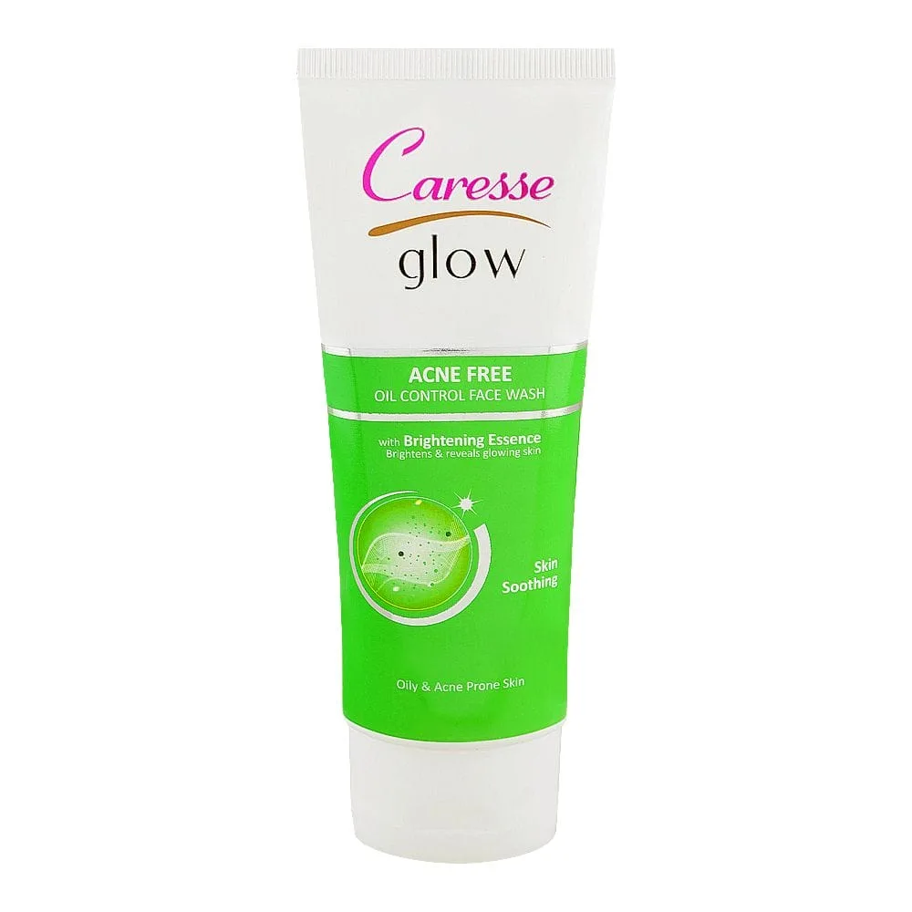 Caresse Glow Acne Free Oil Control Face Wash, For Oily & Acne Prone Skin, 100ml