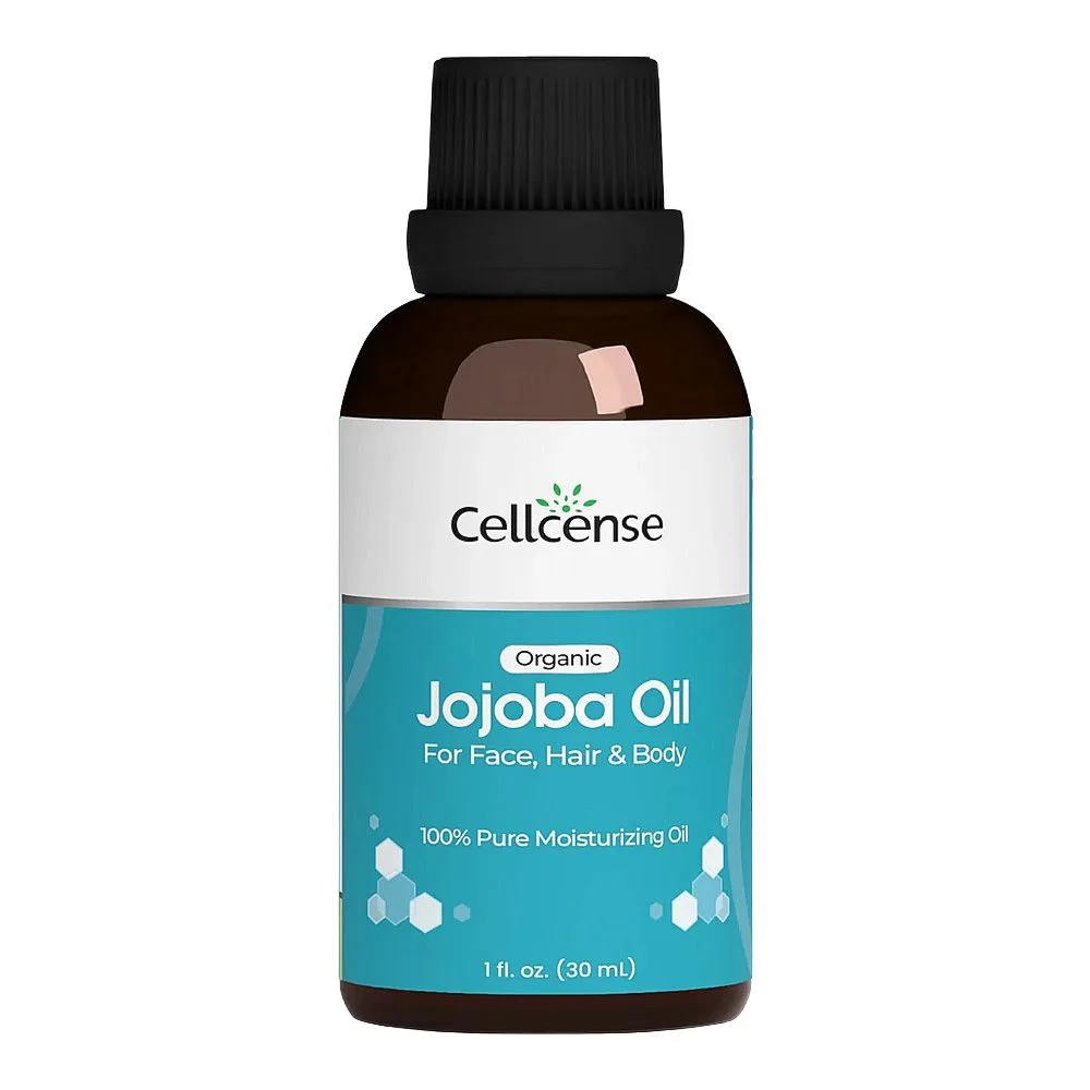 Cellcense Organic Jojoba Oil, For Dry & Rough Skin, 30ml