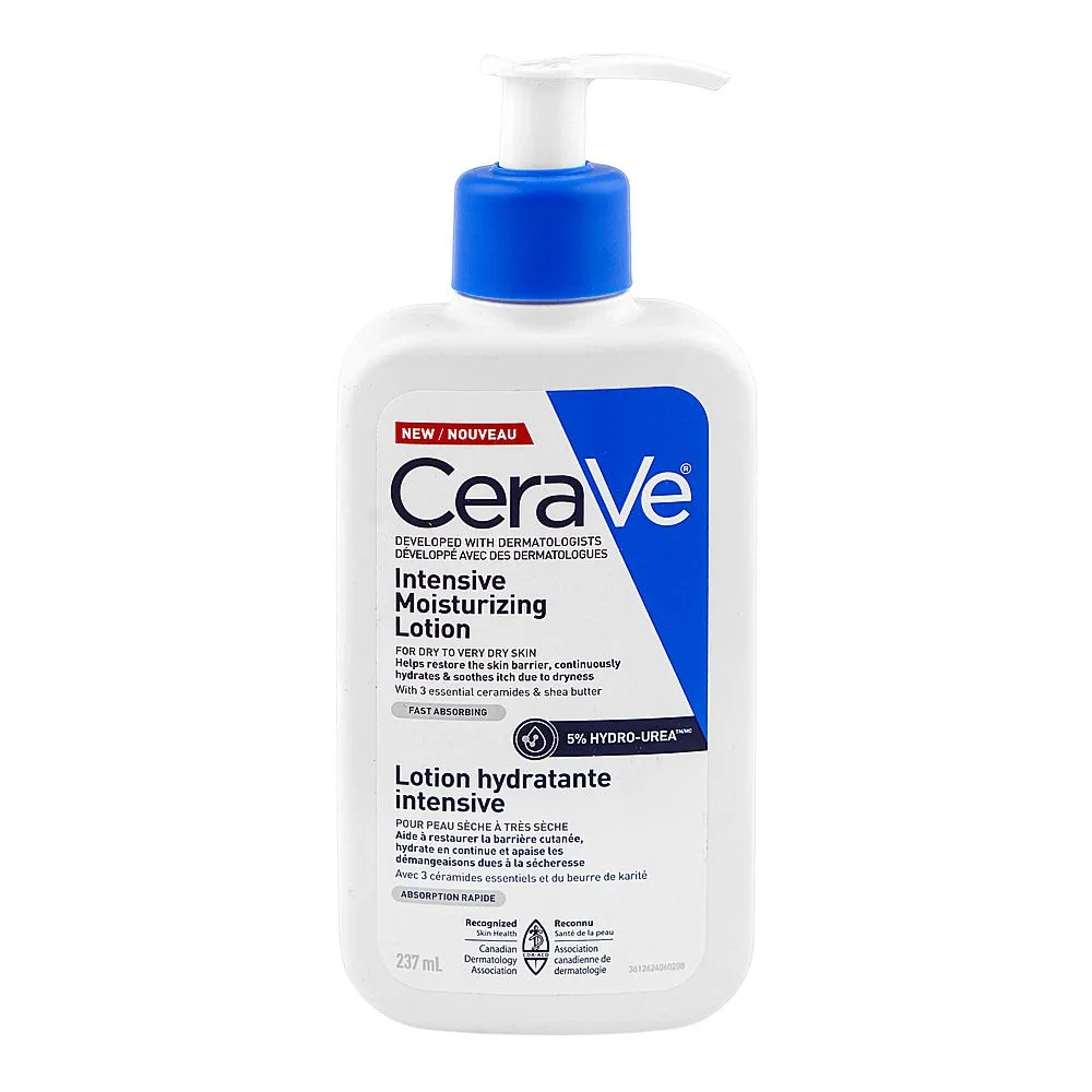 Cerave Intensive Moisturizing Lotion, Ceramides & Shea Butter, For Dry Skin, 237ml
