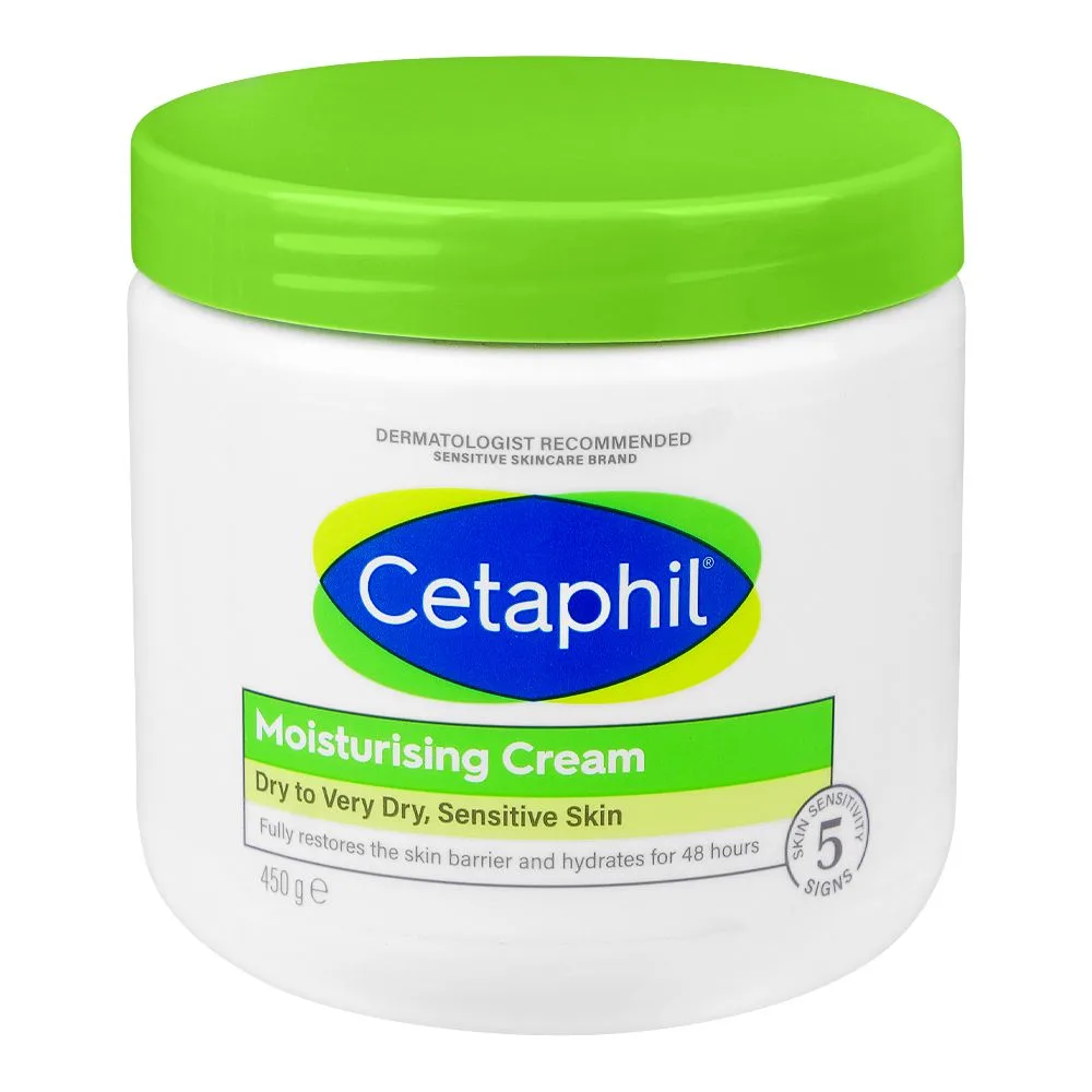 Cetaphil Moisturizing Cream For Dry To Very Dry, Sensitive Skin, 450g