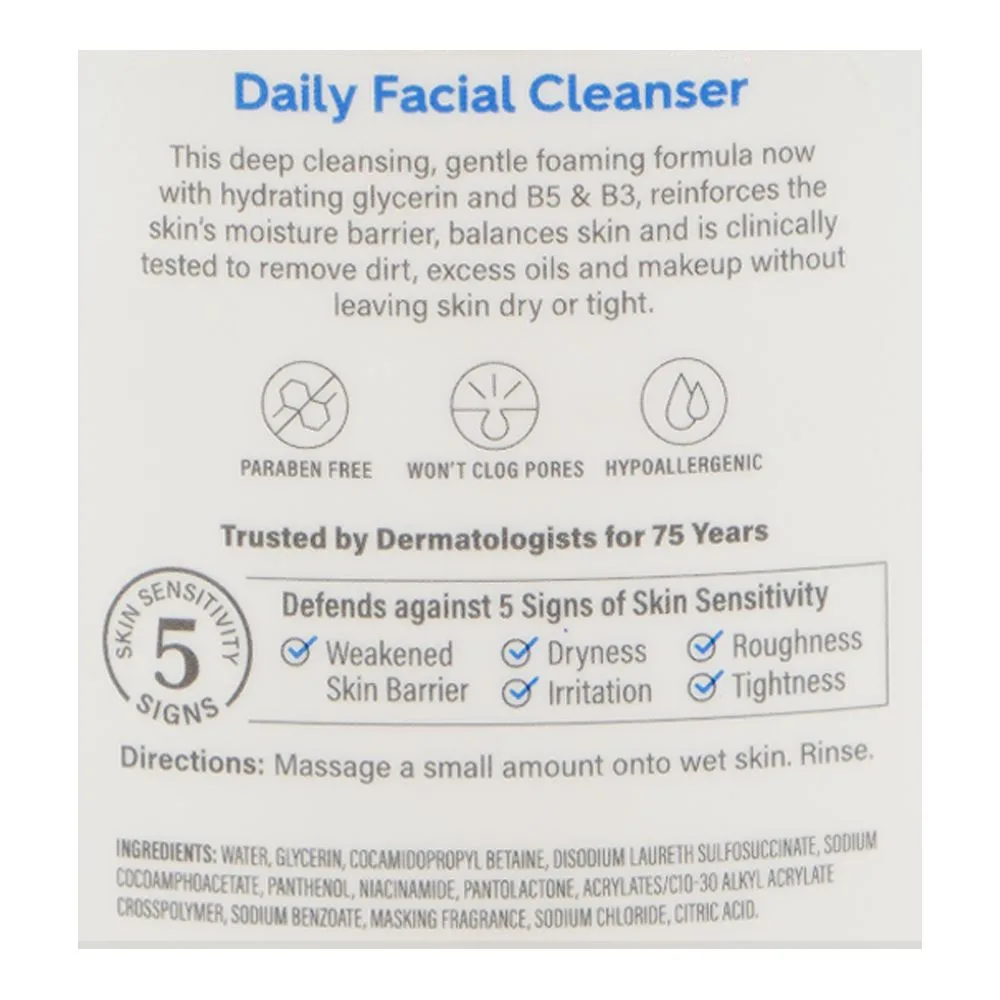 Comfortable casual cetaphil normal to oily skin daily facial cleanser, glycerin, vitamin b3 & b5, for sensitive skin, 591ml