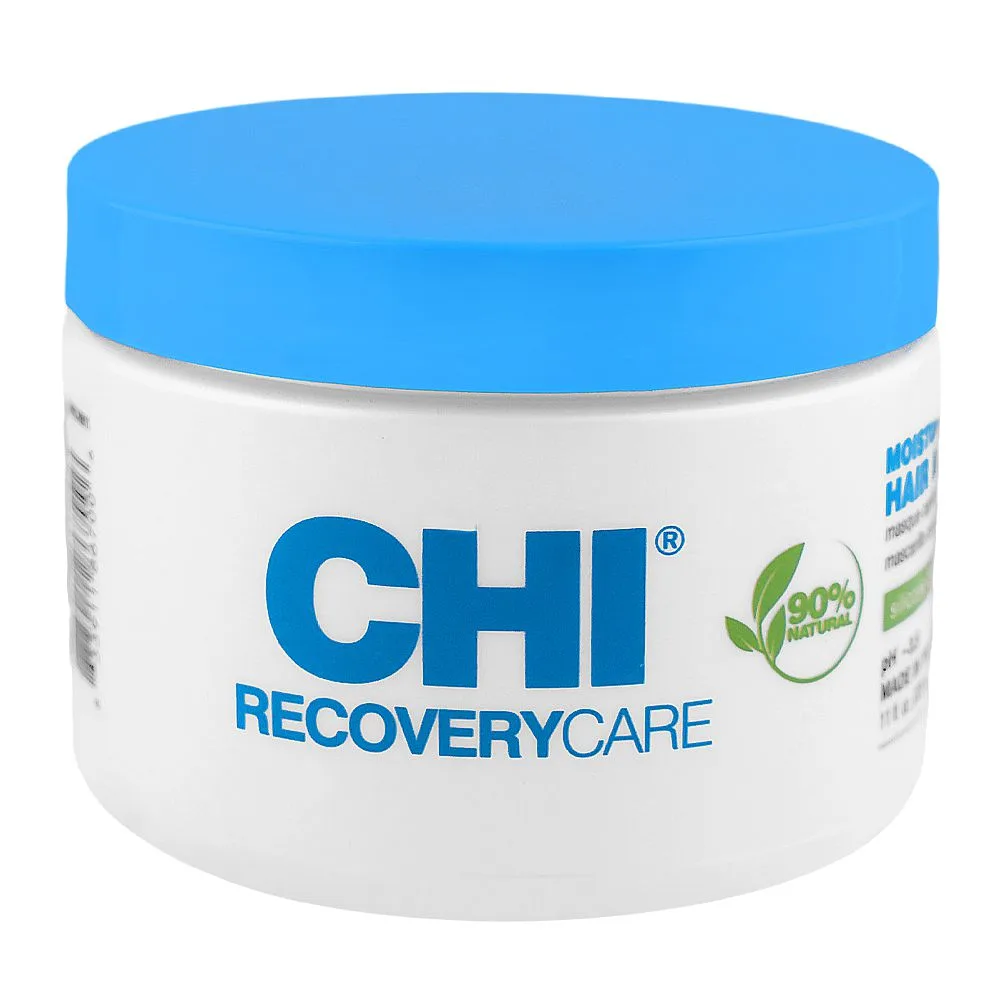 CHI 90% Natural Recovery Care Moisturizing Mask, Silicone & Paraben Free, For Damages Hair, 325ml