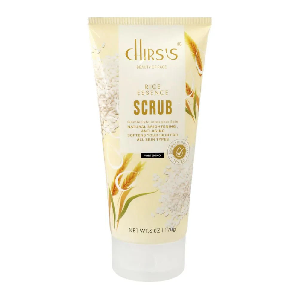 Chirs's Beauty Of Face Rice Essence Gentle Exfoliates Skin Scrub, Paraben & Sulfate Free, For All Types Of Skin, 170g
