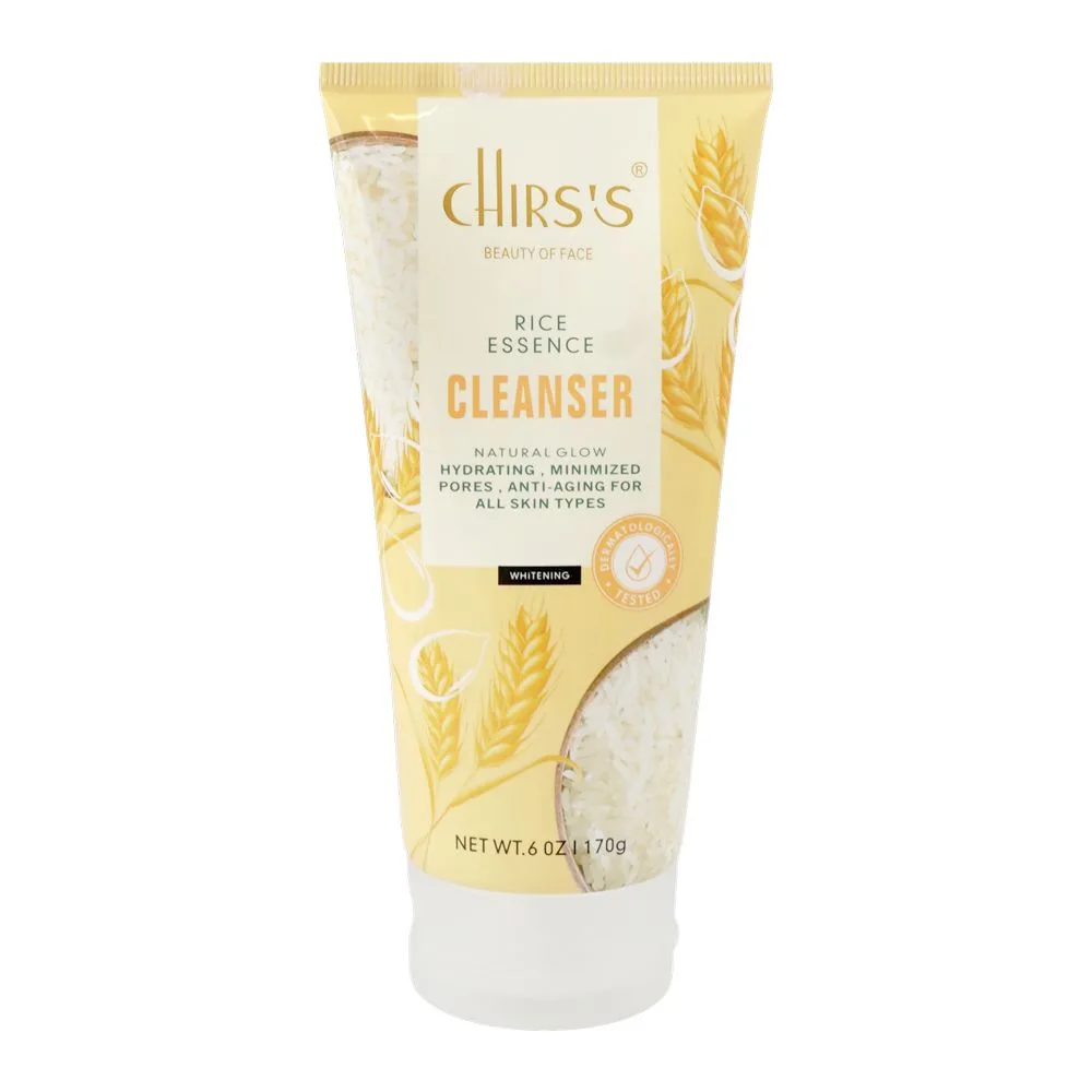 Chirs's Beauty Of Face Rice Essence Natural Glow Cleanser, Paraben & Sulfate Free, For All Types Of Skin, 170g