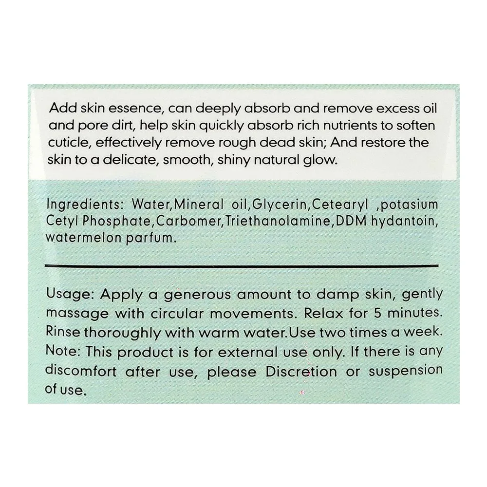 Premium everyday wear chirs's beauty of face watermelon essence natural glow skin polish, for all types of skin, 170g