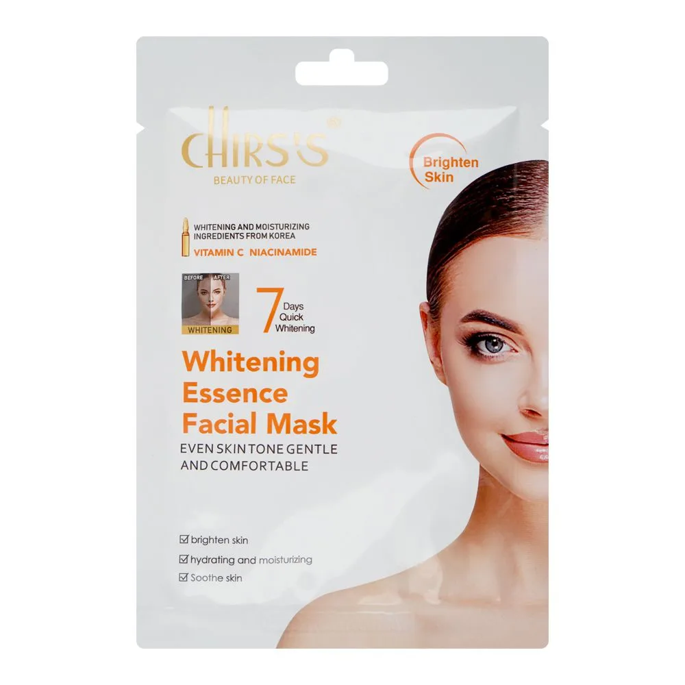 Chirs's Professional Beauty Of Face Whitening Essence Facial Mask, Vitamin C, Niacinamide, For Skin Whitening, 25ml