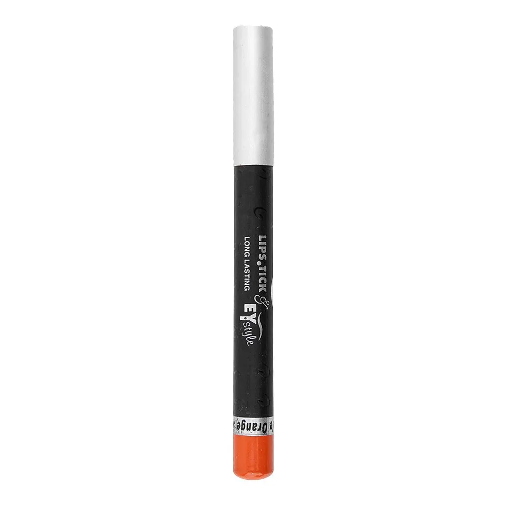 Side view of christine jumbo lipstick & eye style pencil, 547 nude orange
