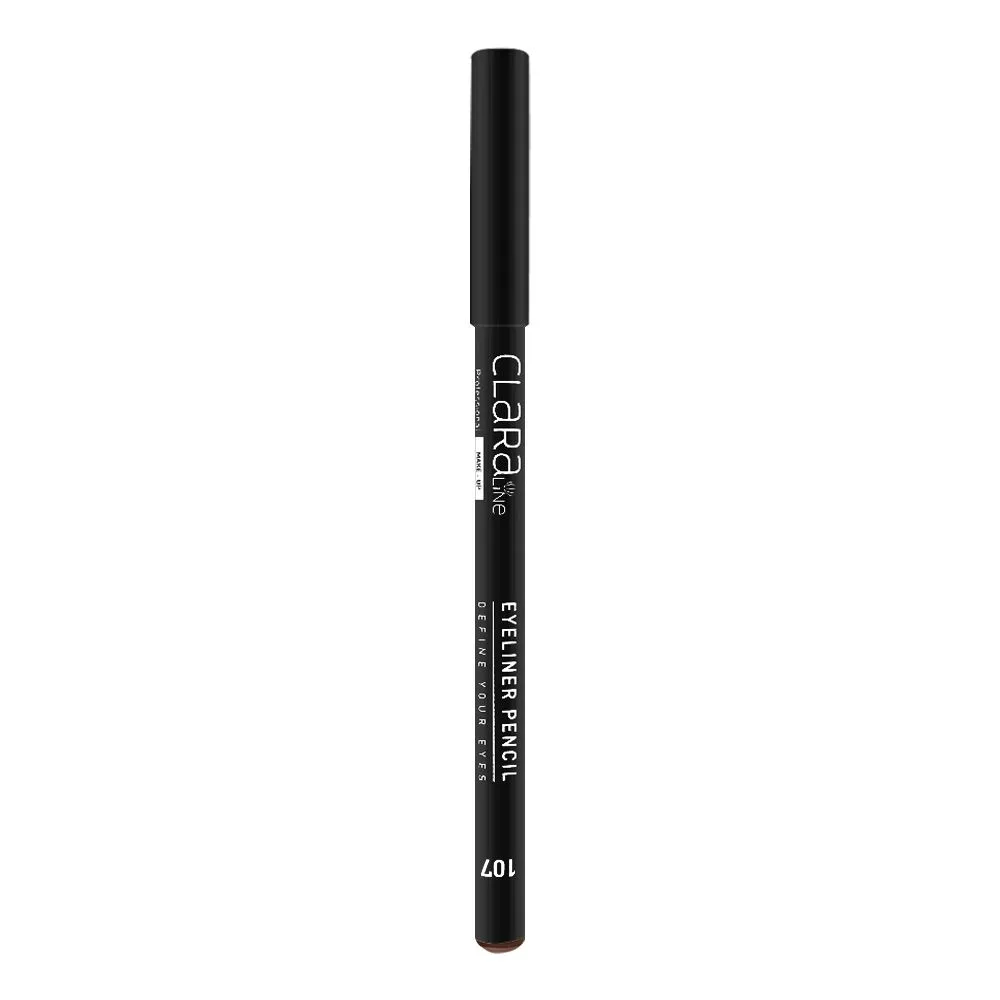Side view of claraline profional define your eyes eyeliner pencil, 107