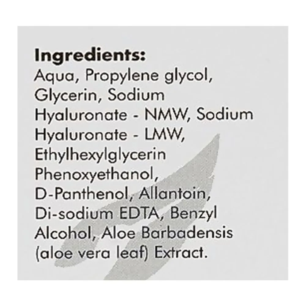 Close-up design of claree hydrating hyaluronic acid 2% + b5 serum, strengthens skin barrier, 30ml