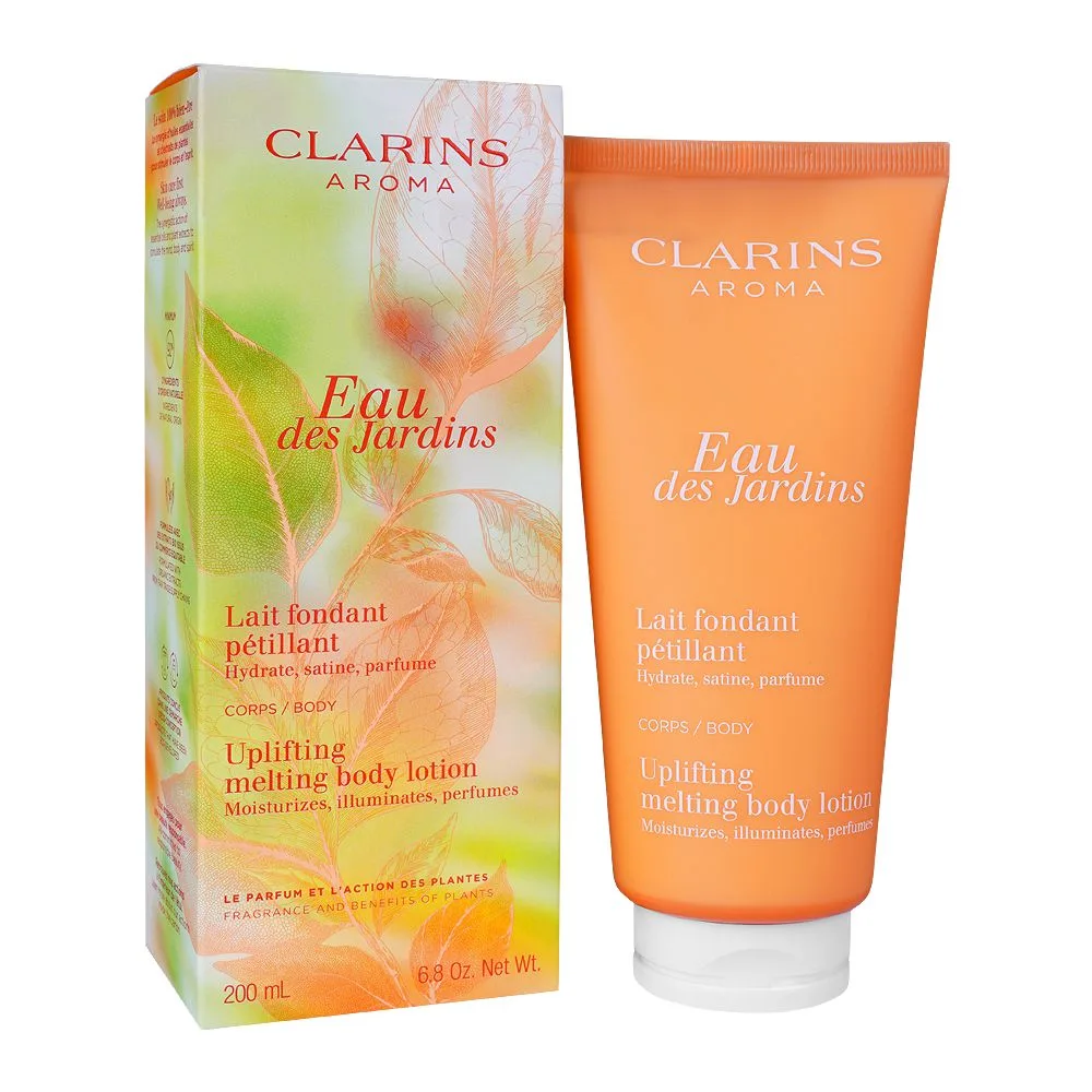 Clarins Eau Des Jardins, Uplifting Melting Body Lotion, 200ml