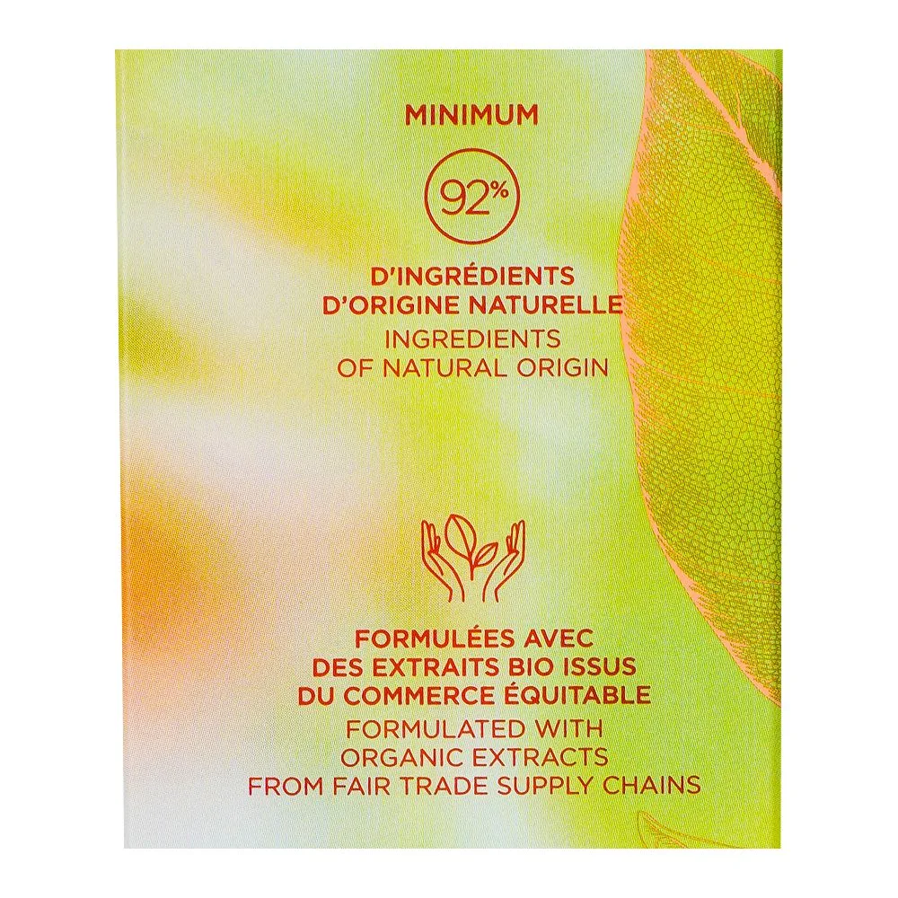Close-up design of clarins eau des jardins, uplifting melting body lotion, 200ml