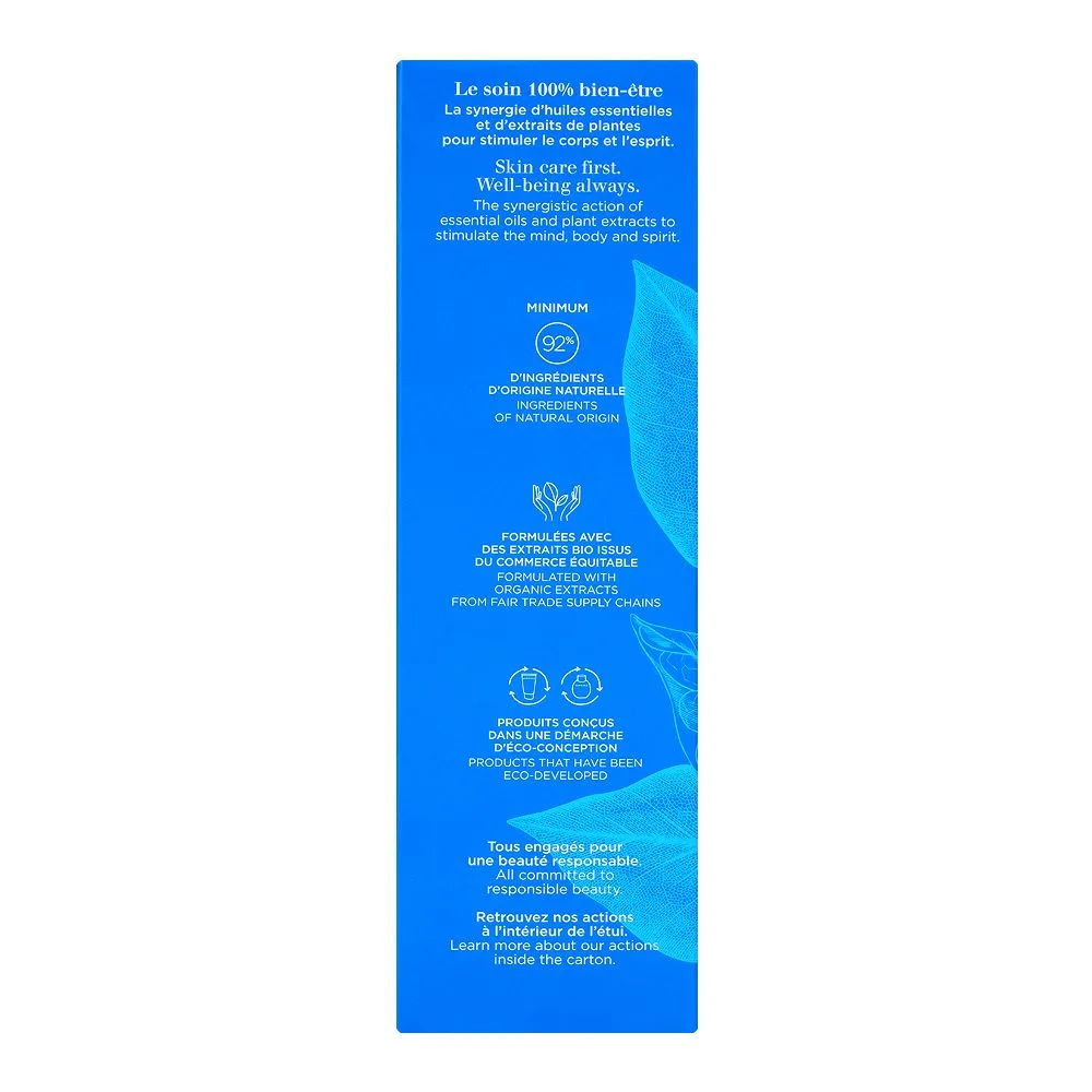 Side view of clarins eau ressourcante comforting silky body cream, 200ml