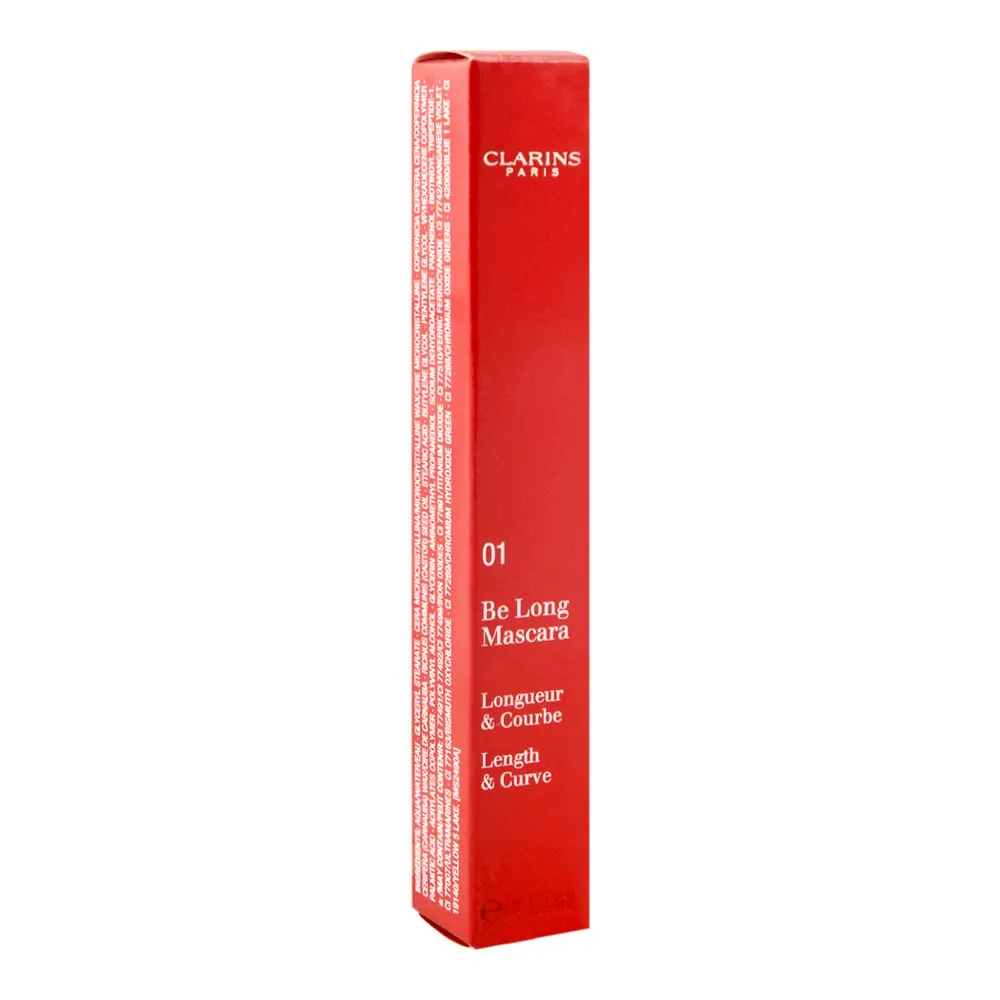 Comfortable casual clarins paris be long length & curve mascara, 01 intense black