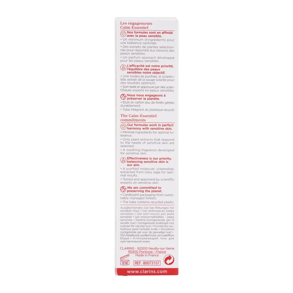 Comfortable casual clarins paris calm-essentiel redness corrective gel, with clary sage extract, 30ml