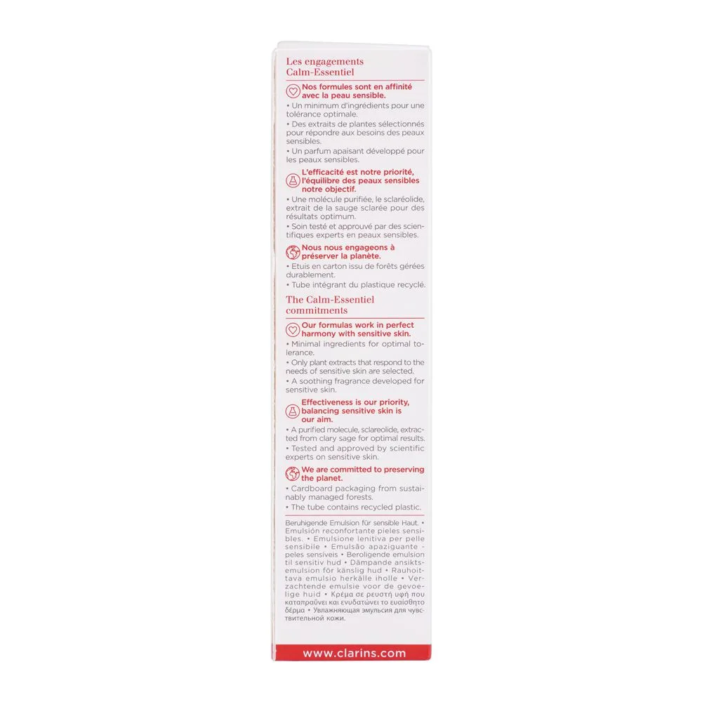 Comfortable casual clarins paris calm-essentiel soothing emulsion, with clary sage extract, 50ml