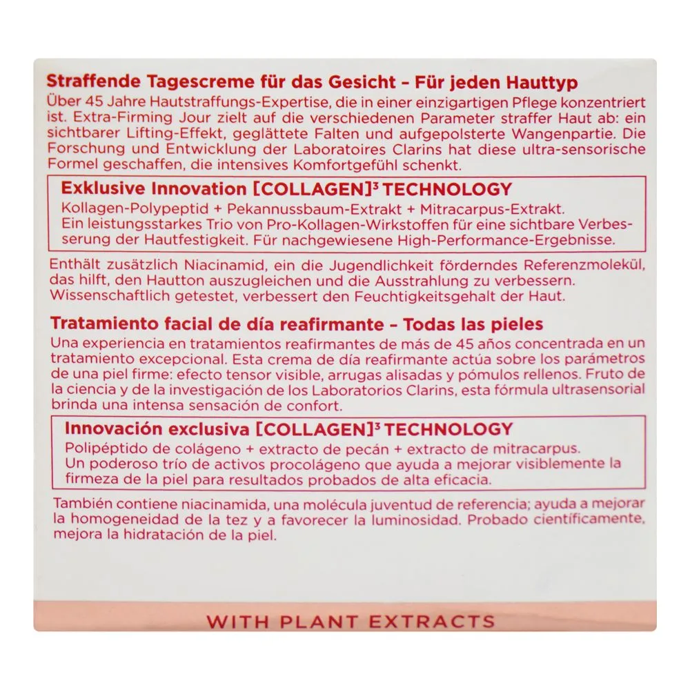 Comfortable casual clarins paris extra-firming jour lift effect, wrinkle-smoothing day cream, for all types of skin, 50ml