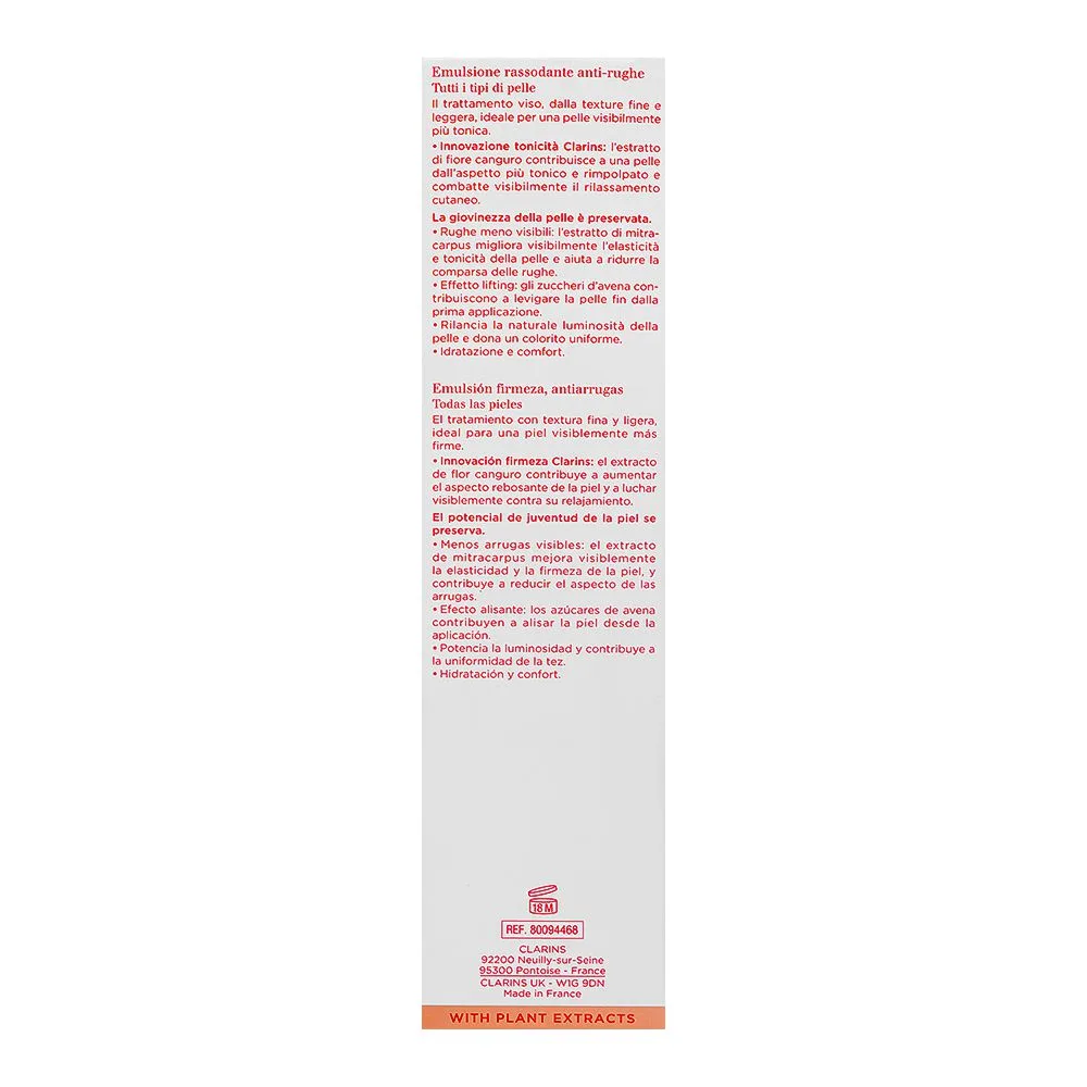 Comfortable casual clarins paris extra firming wrinkle control firming emulsion, for all skin types, 75ml