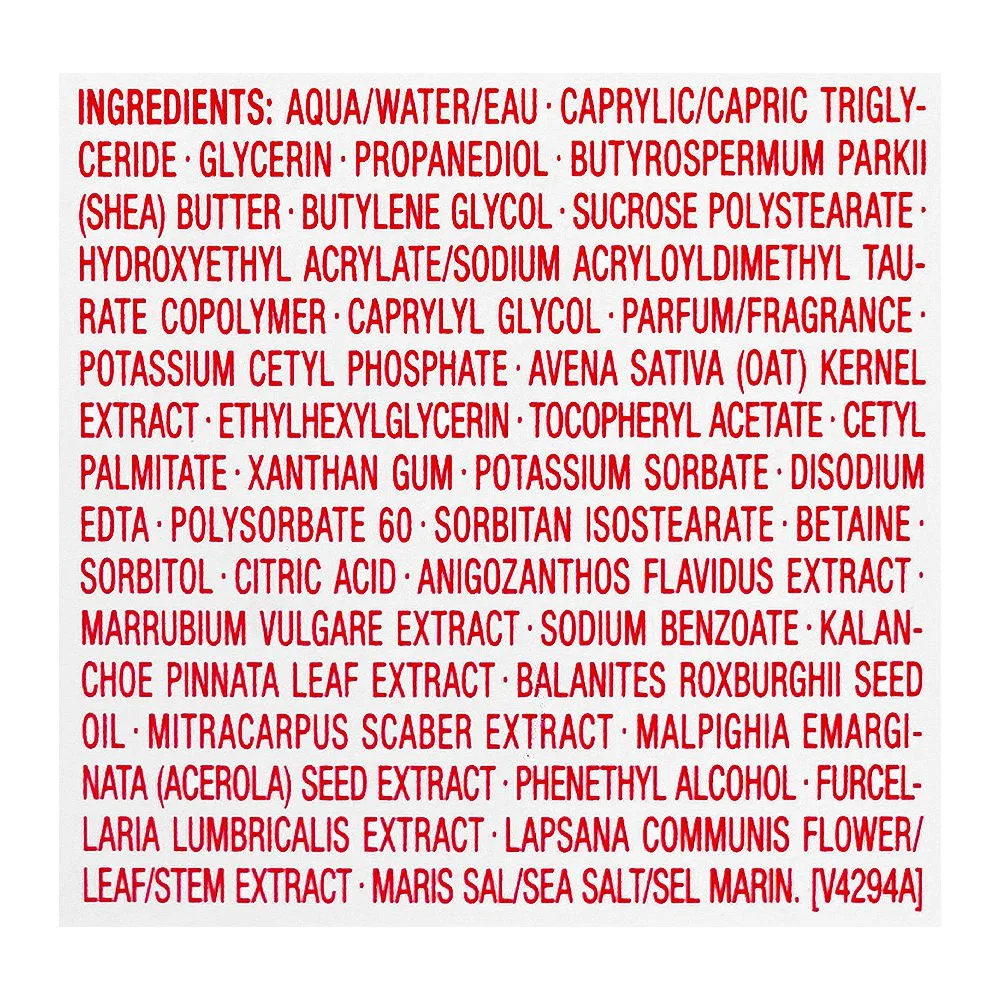 Close-up design of clarins paris extra firming wrinkle control firming emulsion, for all skin types, 75ml