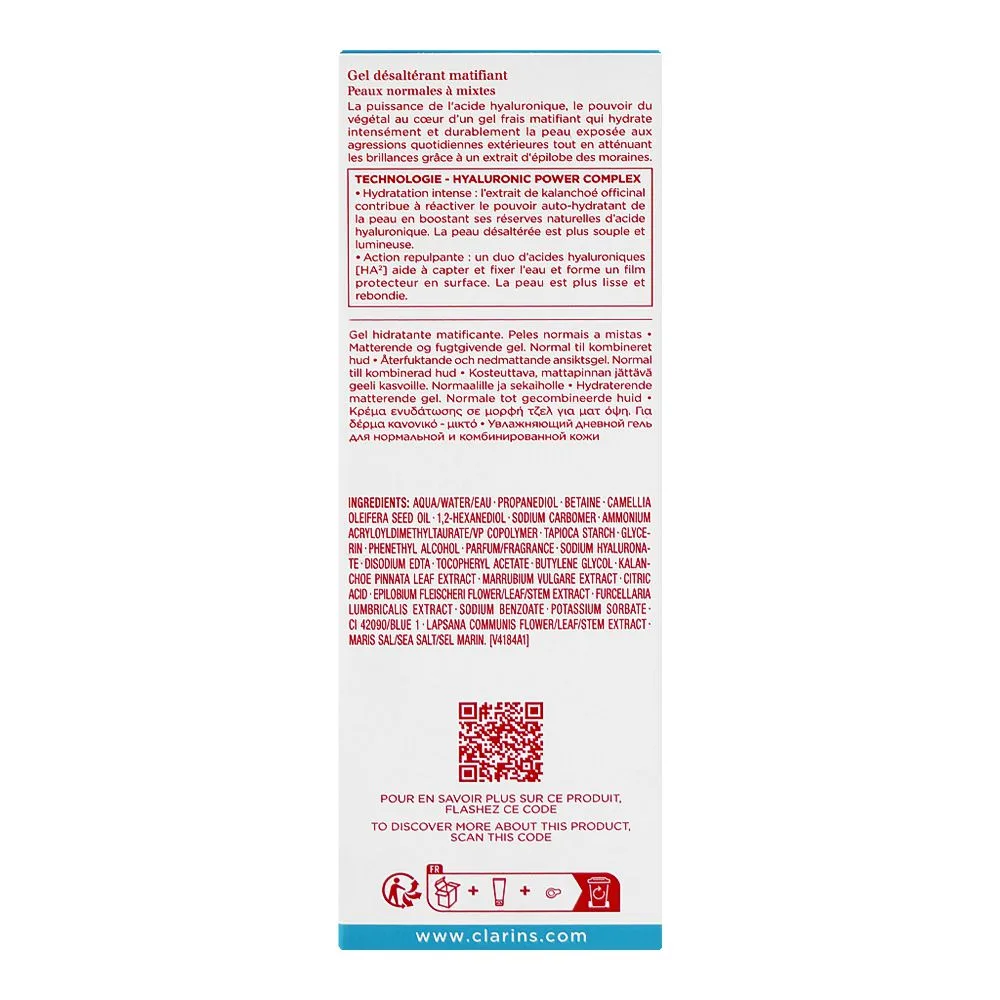 Comfortable casual clarins paris hydra-essentiel ha2 moisturizer and quenches matte gel, citric acid, for normal to combination skin, 75ml