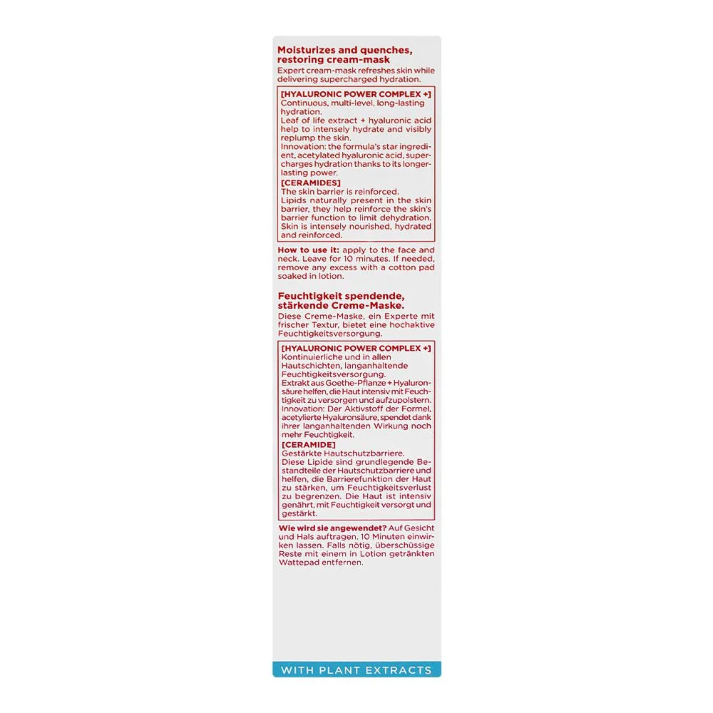 Comfortable casual clarins paris hydra-essentiel moisturizer and quenches restoring cream mask, glycerin, for radiant skin, 75ml