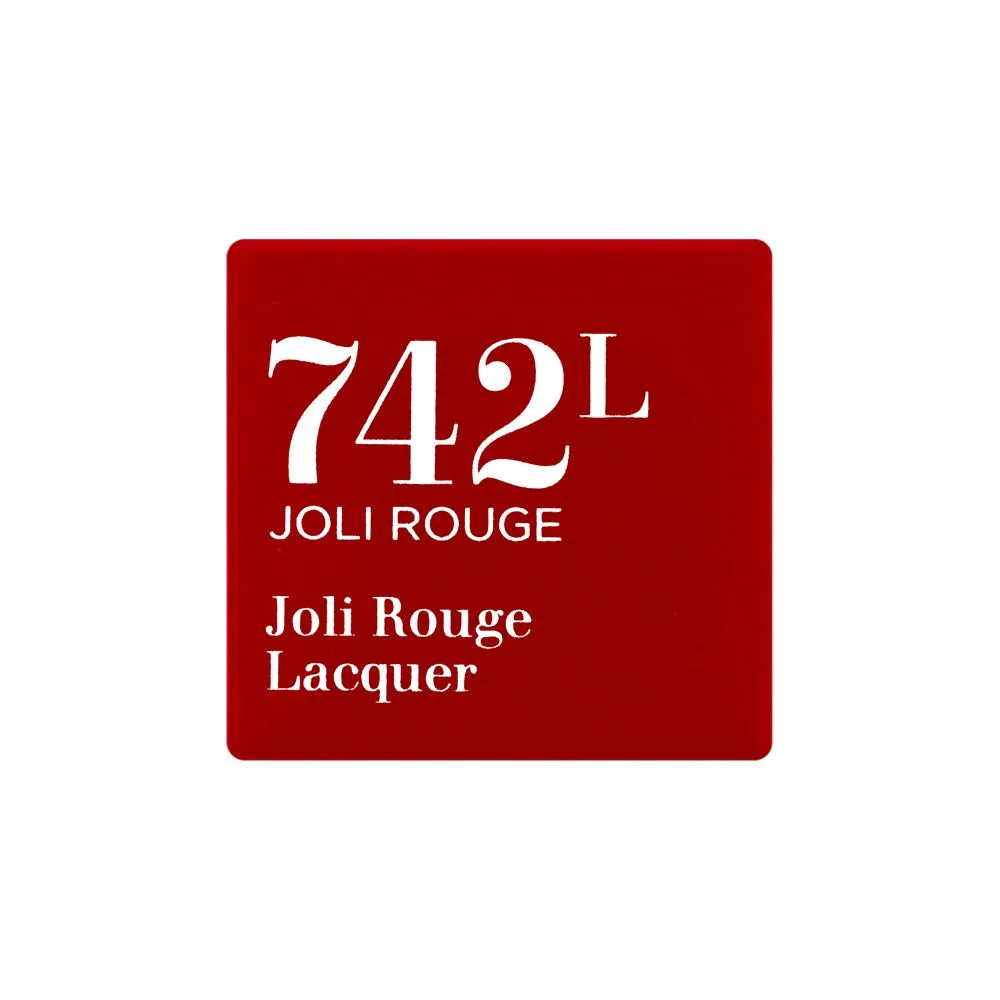 Premium everyday wear clarins paris joli rouge lacquer intense colour lip balm, 742l joli rouge