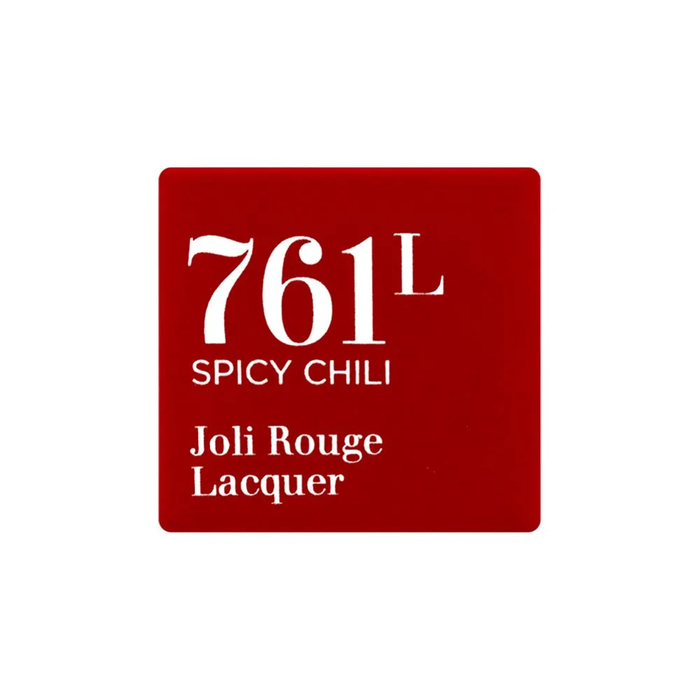 Premium everyday wear clarins paris joli rouge lacquer intense colour lip balm, 761l spicy chili