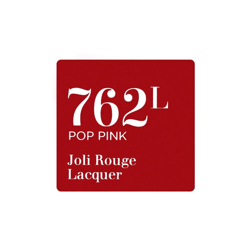 Premium everyday wear clarins paris joli rouge lacquer intense colour lip balm, 762l pop pink